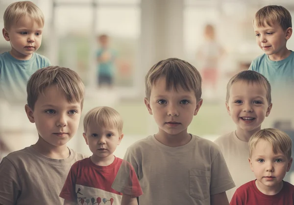 Kids of different ages showing varying ADHD traits