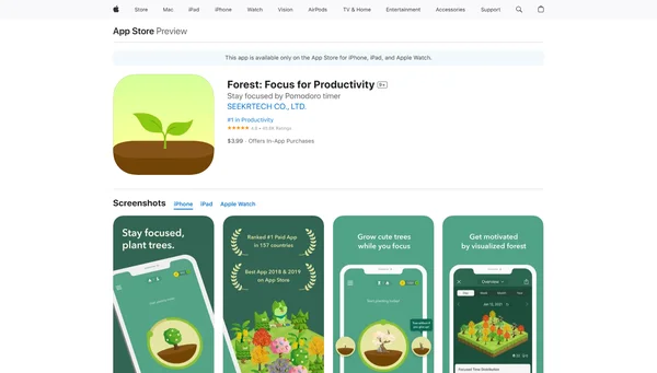 Forest: Focus & Productivity