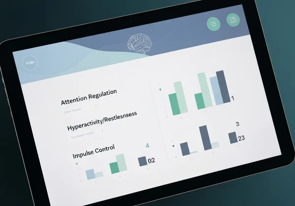 AI 生成的 ADHD 报告细分截图。