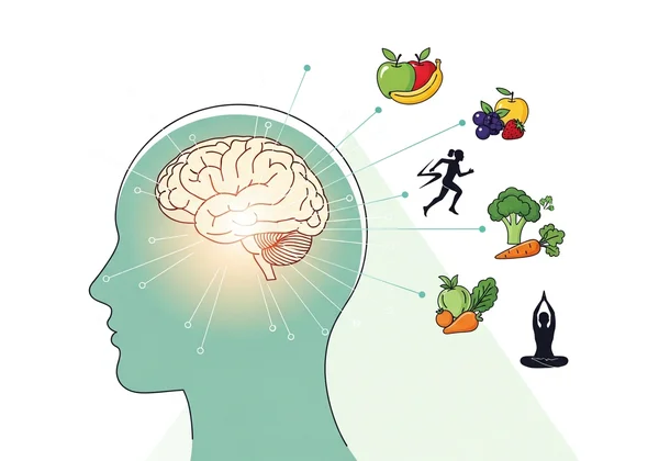 Brain connected to food and exercise