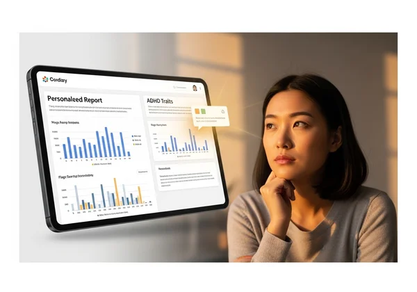 Digital report showing insights, leading to a clearer path